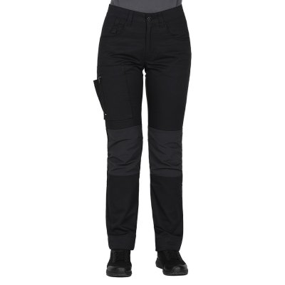 ROVER WOMEN, ženske servisne radne pantalone sa elastinom, crne