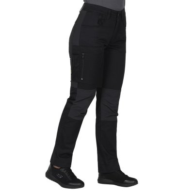 ROVER WOMEN, ženske servisne radne pantalone sa elastinom, crne