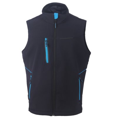 PANTHER VEST, softshell prsluk, plavi
