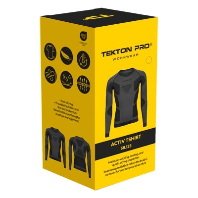 ACTIV T-SHIRT, aktivni veš, gornji deo, crni