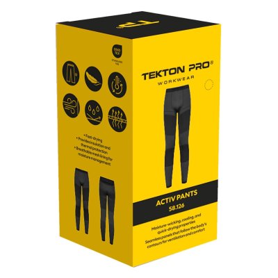 ACTIV PANTS, aktivni veš, donji deo, crni