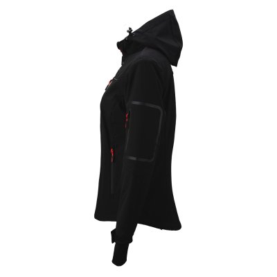 PANTHER THERMO WOMEN, ženska softshell jakna sa ugrađenim grejačima, crna