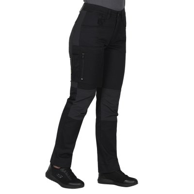 ROVER WOMEN S, ženske servisne radne pantalone sa elastinom, crni