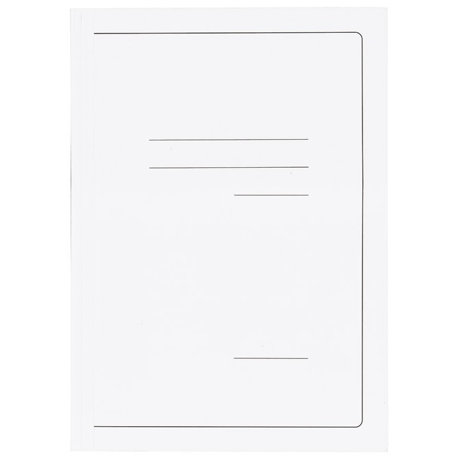 Fascikla klapna karton A4 215g Vip Fornax 10469 bela