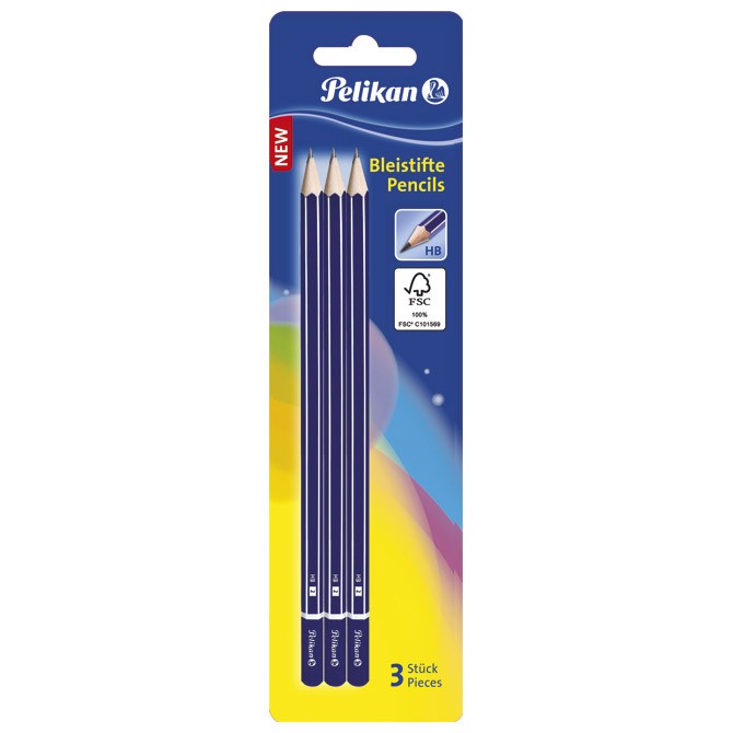 Olovka grafitna HB pk3 Pelikan 978841 blister