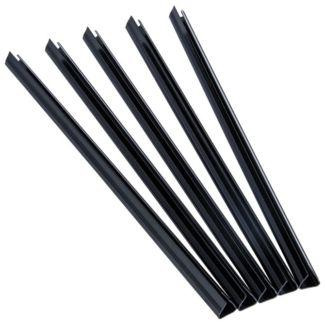 Lajsna klizna 6mm/297mm pvc (35 listova) pk50 Fellowes D106NE crna