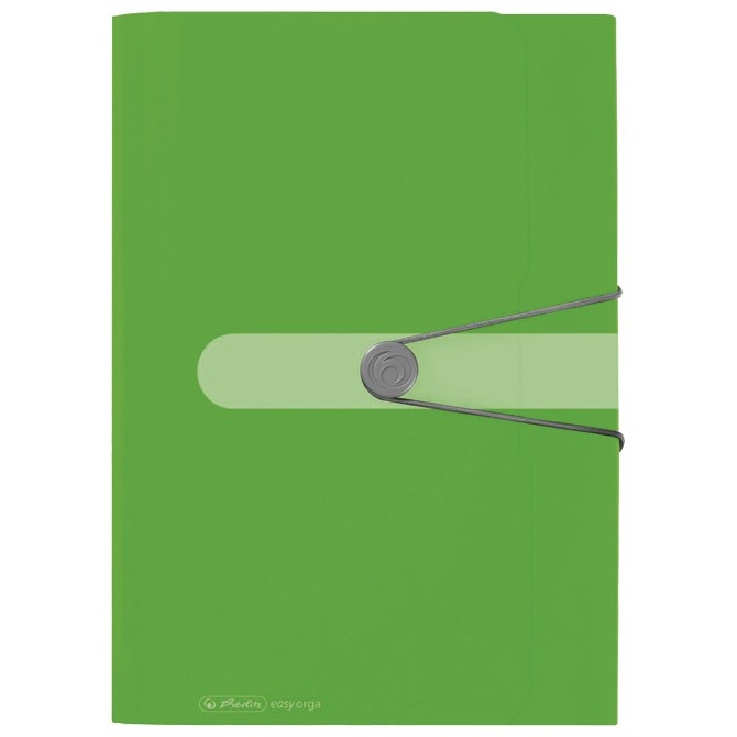 Mapa za kućni budžet 12 pregrada s gumicom A4 pp Herlitz 11209517 zelena