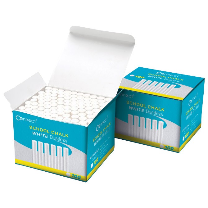 Kreda školska okrugla besprašna pk100 Connect 18531 bela