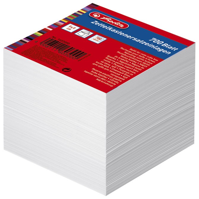 Papir za kocku 9x9x9cm Herlitz 1603000 beli