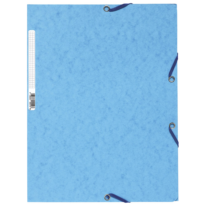 Fascikla klapna s gumicom chartreuse A4 FSC Exacompta 55519E svetlo plava