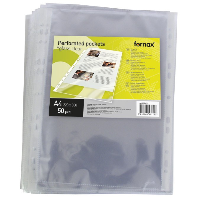 Fascikla uložna A4 130my pp sjajna pk50 Fornax 24790