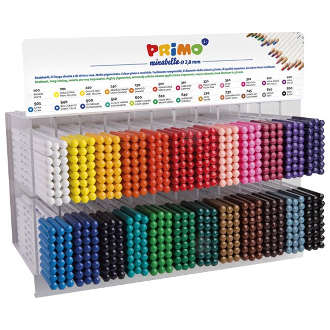 Boja drvena fi3,8mm 24bojex24kom+STALAK Minabella Primo pk576 CMP 5245ESP576MB