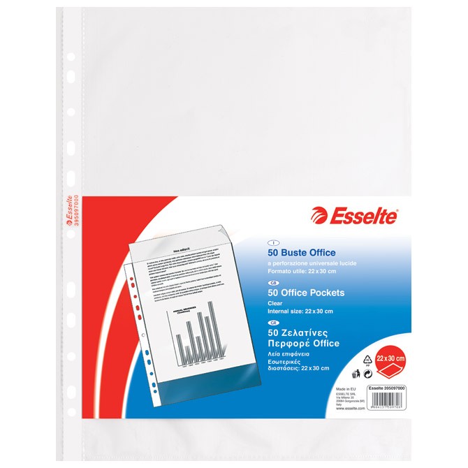 Fascikla uložna A4 60my pp sjajni Copy Safe pk50 Esselte 395097000