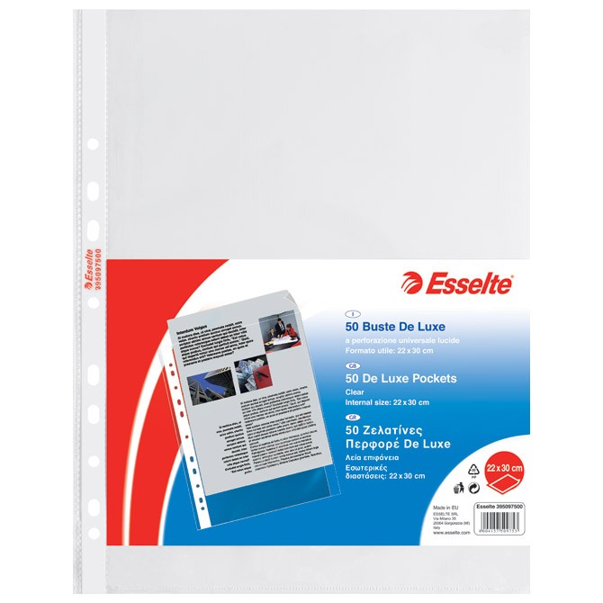 Fascikla uložna A4 90my pp sjajni Copy Safe pk50 Esselte 395097500