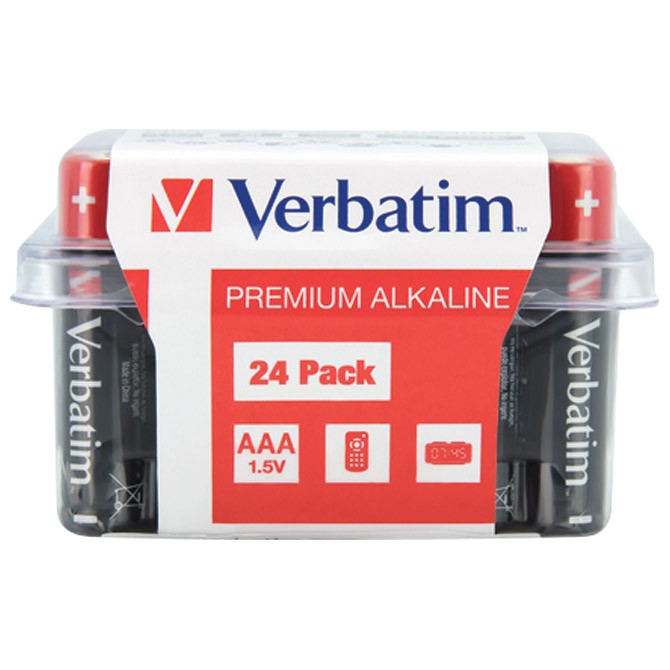 Baterija alkalna 1,5V AAA pk24 Verbatim 49504 LR3
