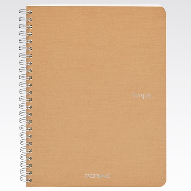 Sveska spirala A5 karo 70L 90g EcoQua Fabriano 19148102 oker (bruno)