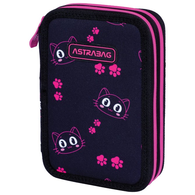Pernica prazna 2zipa AC2 Cat's Eyes 24.Astrabag 503024039 crno-roze