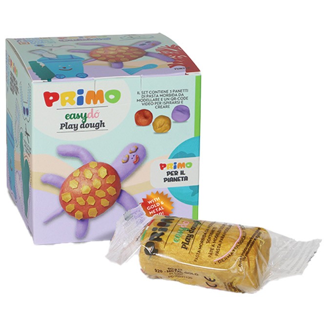 Plastelin 3boje 60g EasyDo Primo pk3 CMP 2992CD2 bakarna-zlatna-lila