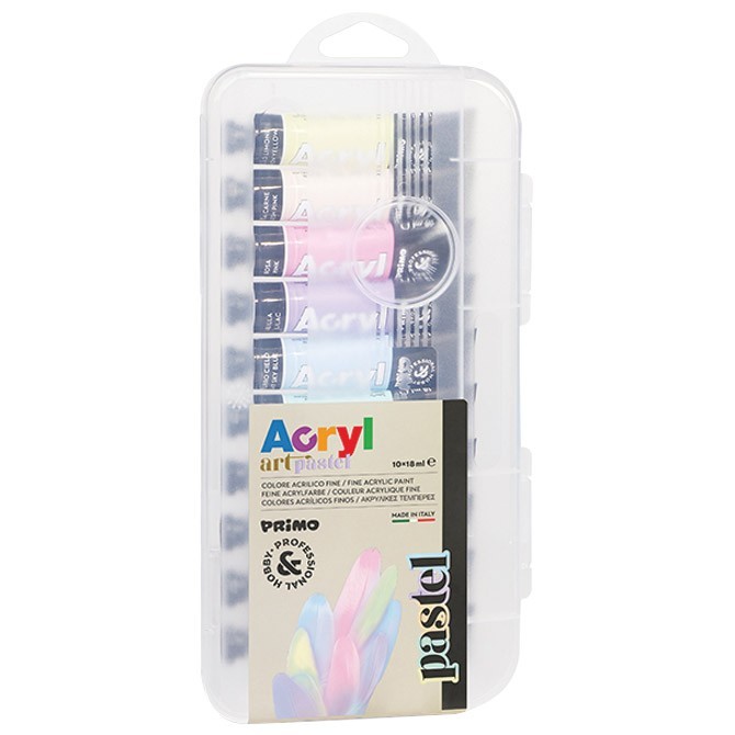 Boja akrilna 18ml aluminijumska tuba 10boja/pvc Pastel Acryl Primo CMP 406TA10PAST blister