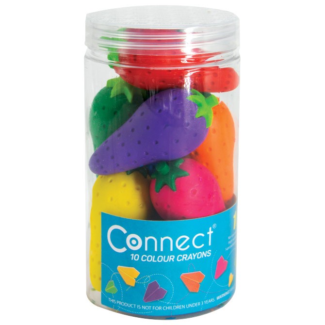 Boje voštane 10boja čaša Jagode Connect 57340