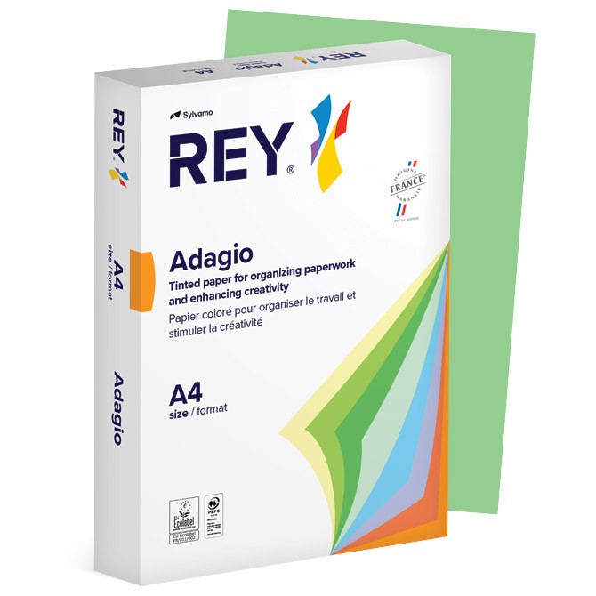 Papir Copy Rey Adagio A4 80g pk500 Sylvamo 41 svetlo zeleni (leaf green)