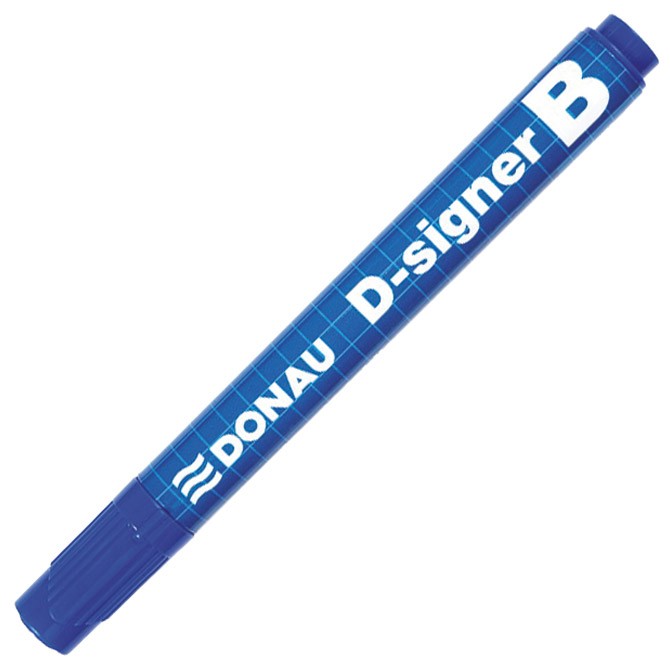Marker za belu tablu okrugli vrh 2-4mm D-signer B Donau 7372001-10PL plavi