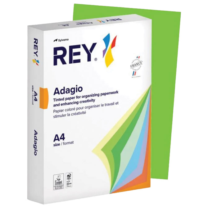 Papir Copy Rey Adagio A4 80g pk500 Sylvamo 52 zeleni verde (deep green)
