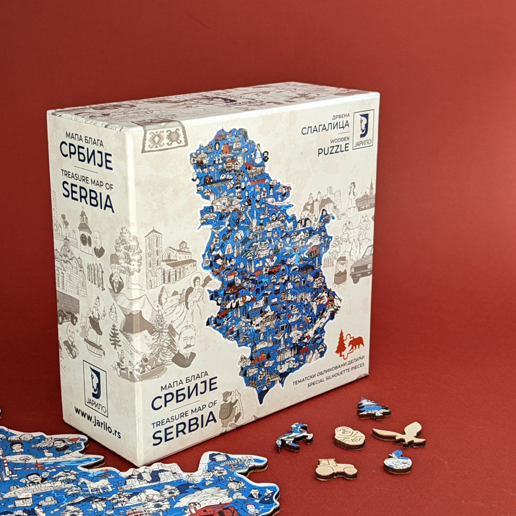 Puzzle mapa Srbije L 1/300