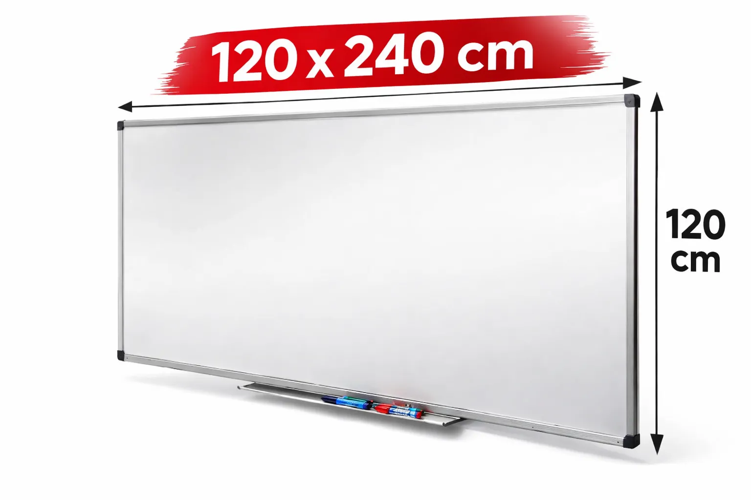 BELA TABLA MAGNETNA 120X240 PIŠI-BRIŠI