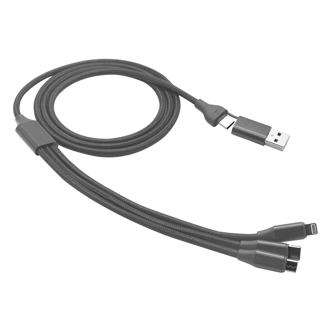 USB / Type-C kabl za punjenje i prenos podataka, 6 u 1, 60W FLET 60W 6IN1